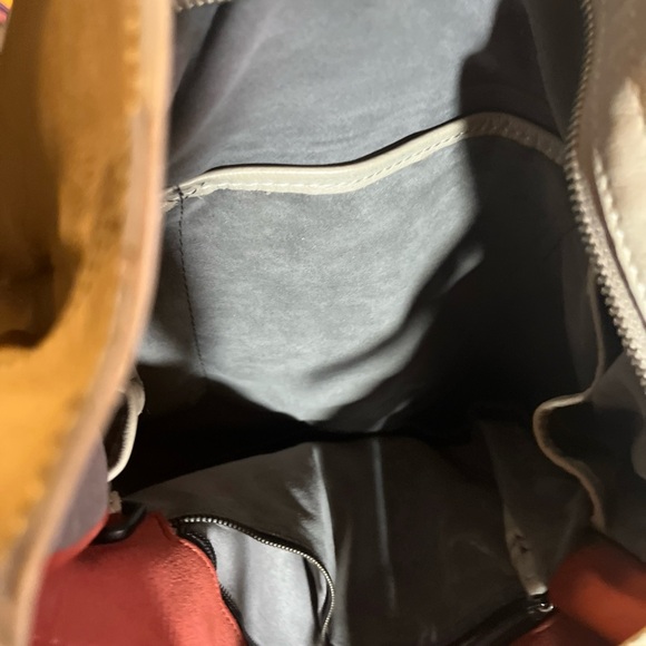 New Liebeskind Berlin Leather Hobo Shoulder Bag Tote Large Gray - Picture 7 of 9